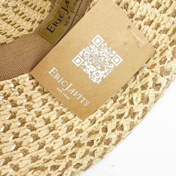 Eric Javits Squishee Mita Sun Hat in Peanut Tan One Size NWT - Picture 10 of 10